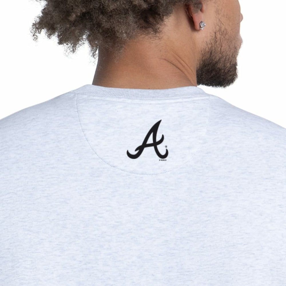 Atlanta Braves Starter Face of Ice Blue French Terry Sweatshirt for sale