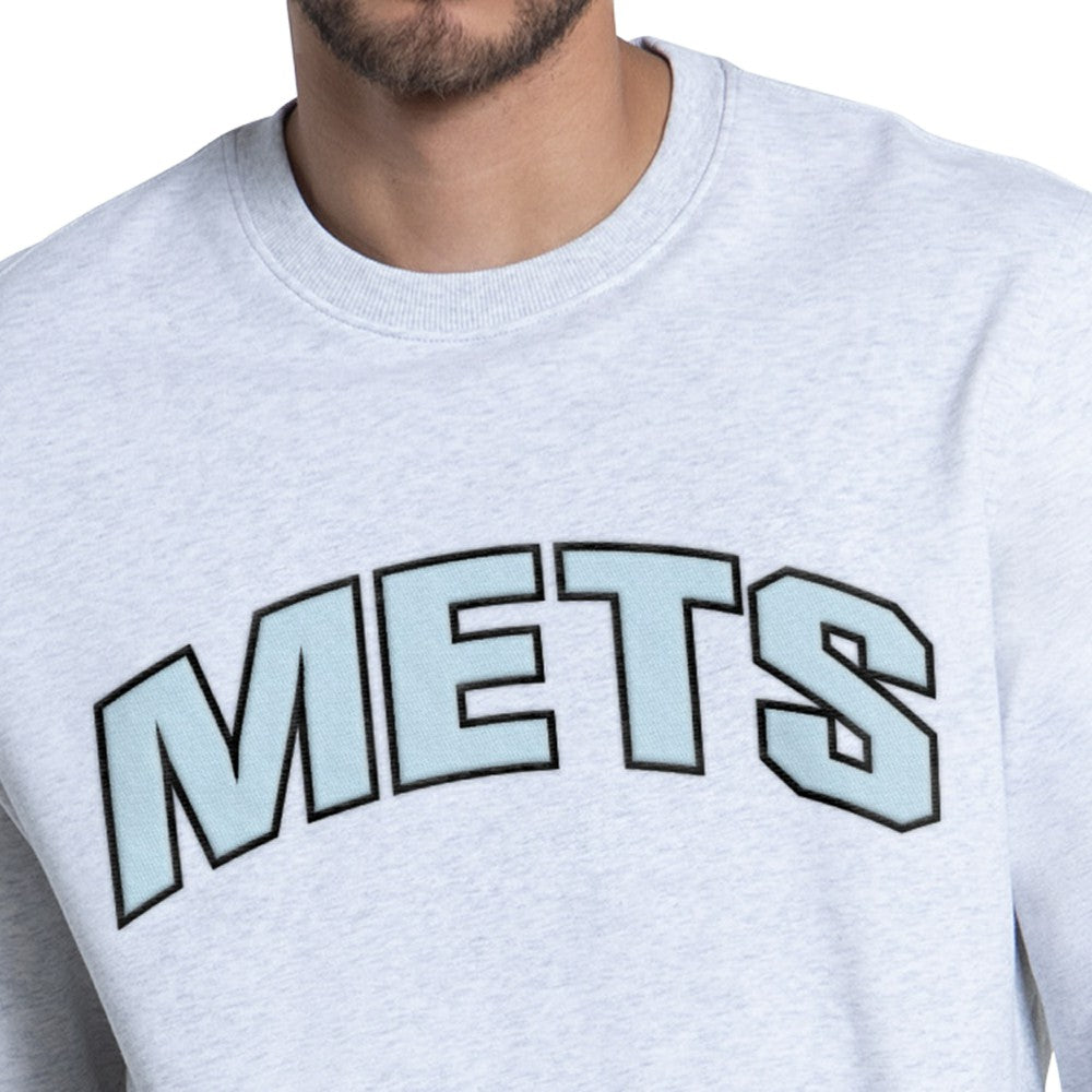 New York Mets Starter Face of Ice Blue French Terry Sweatshirt Sale