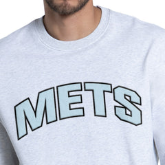 New York Mets Starter Face of Ice Blue French Terry Sweatshirt Sale
