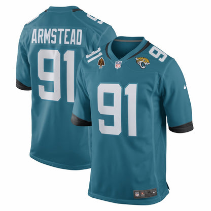 Arik Armstead Jacksonville Jaguars Team Walter Payton Man of the Year Game Jersey - Teal | NFL Jerseys