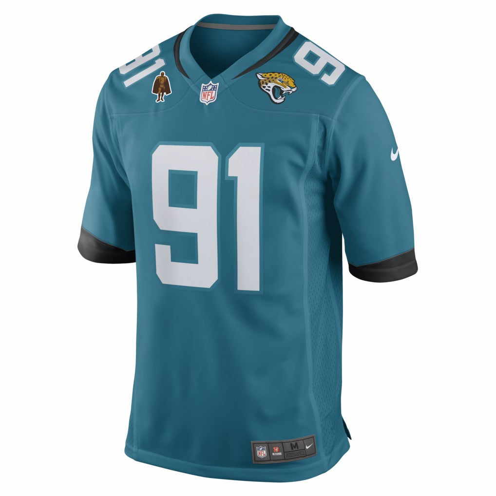Arik Armstead Jacksonville Jaguars Team Walter Payton Man of the Year Game Jersey - Teal | NFL Jerseys