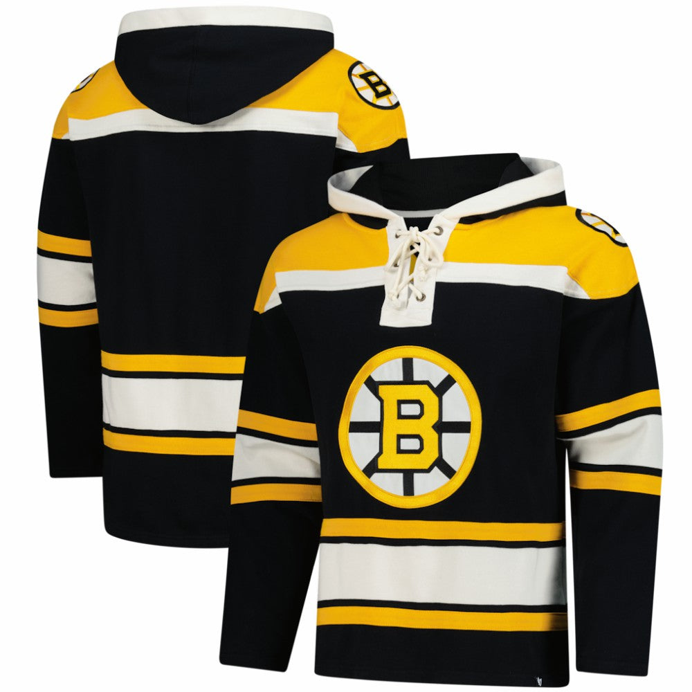 Boston Bruins '47 Superior Lacer Hoodie Black