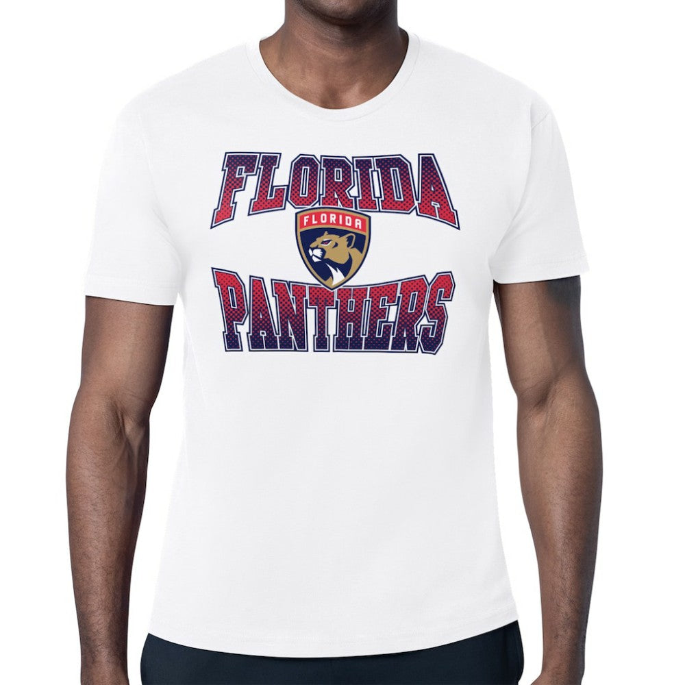 Florida Panthers - Starter Comic Style Team Graphic T-Shirt White