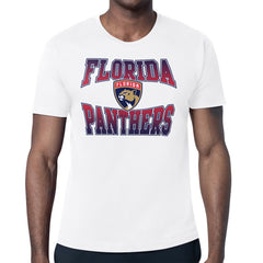 Florida Panthers - Starter Comic Style Team Graphic T-Shirt White