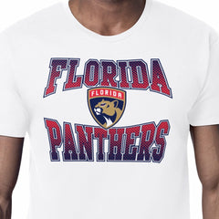 Florida Panthers - Starter Comic Style Team Graphic T-Shirt White