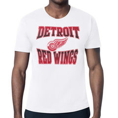 Detroit Red Wings - Starter Comic Style Team Graphic T-Shirt White