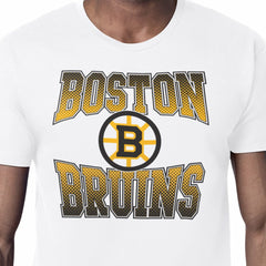 Boston Bruins Starter Comic Style Team Graphic T-Shirt White