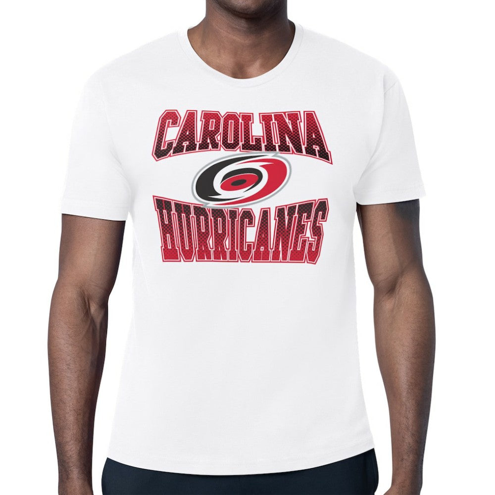Carolina Hurricanes - Starter Comic Style Team Graphic T-Shirt White