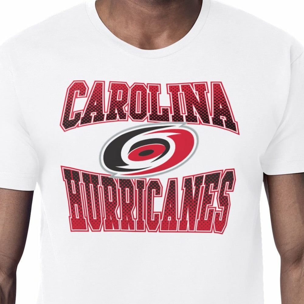 Carolina Hurricanes - Starter Comic Style Team Graphic T-Shirt White