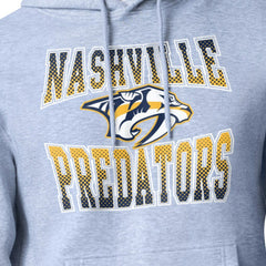 Nashville Predators - Starter Comic Style Team Graphic Hoodie Gray
