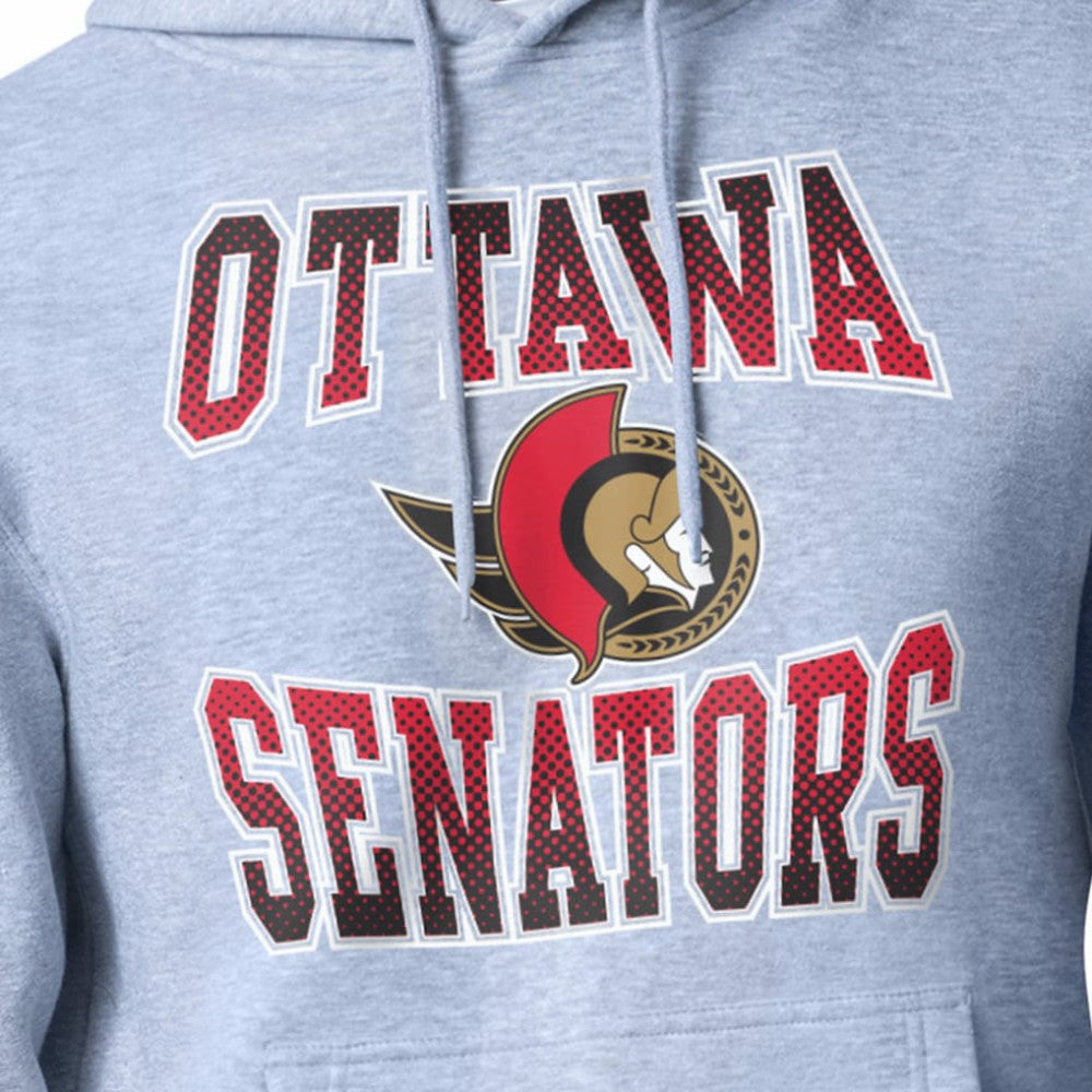 Ottawa Senators - Starter Comic Style Team Graphic Hoodie Gray