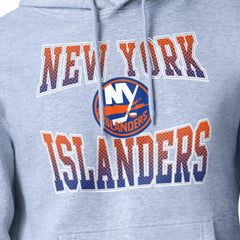 New York Islanders - Starter Comic Style Team Graphic Hoodie Gray