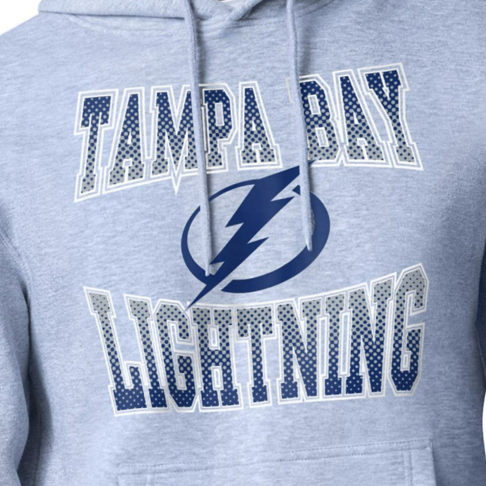 Tampa Bay Lightning - Starter Comic Style Team Graphic Hoodie Gray