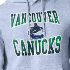 Vancouver Canucks - Starter Comic Style Team Graphic Hoodie Gray