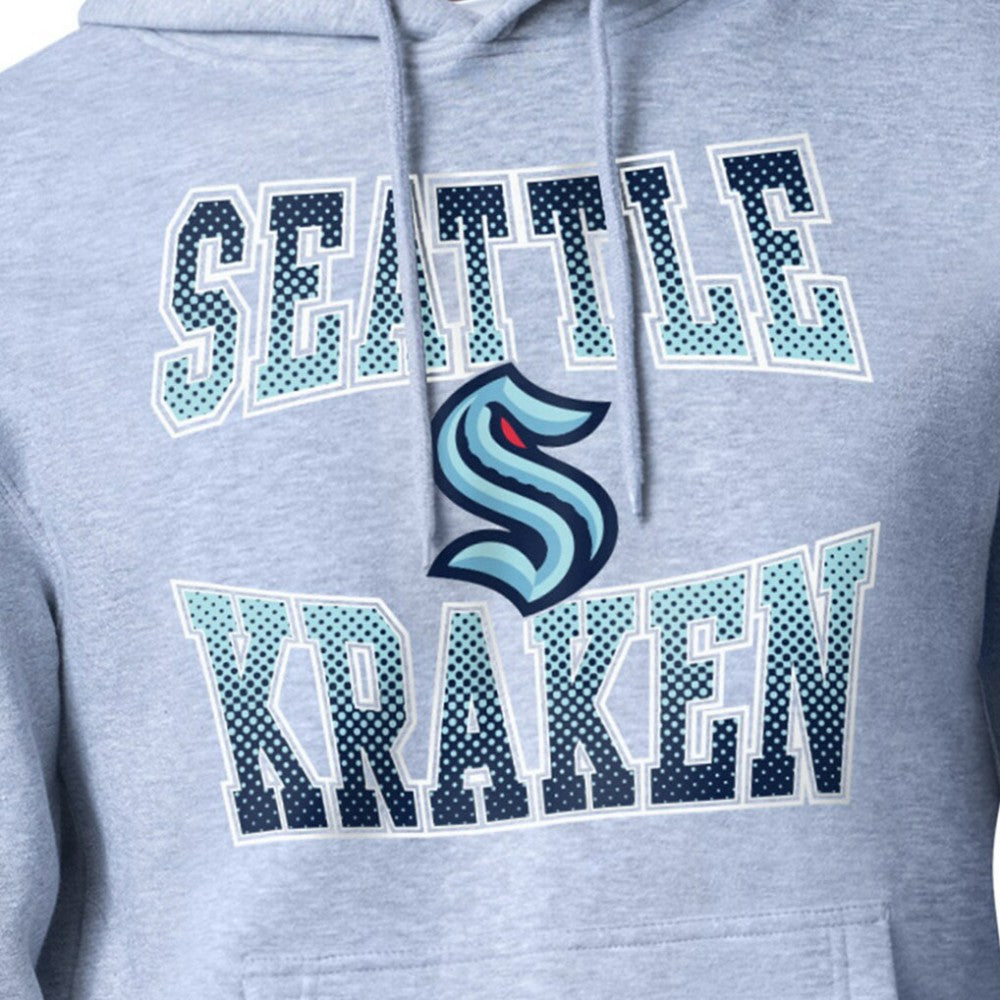 Seattle Kraken Starter Comic Style Team Graphic Hoodie Gray