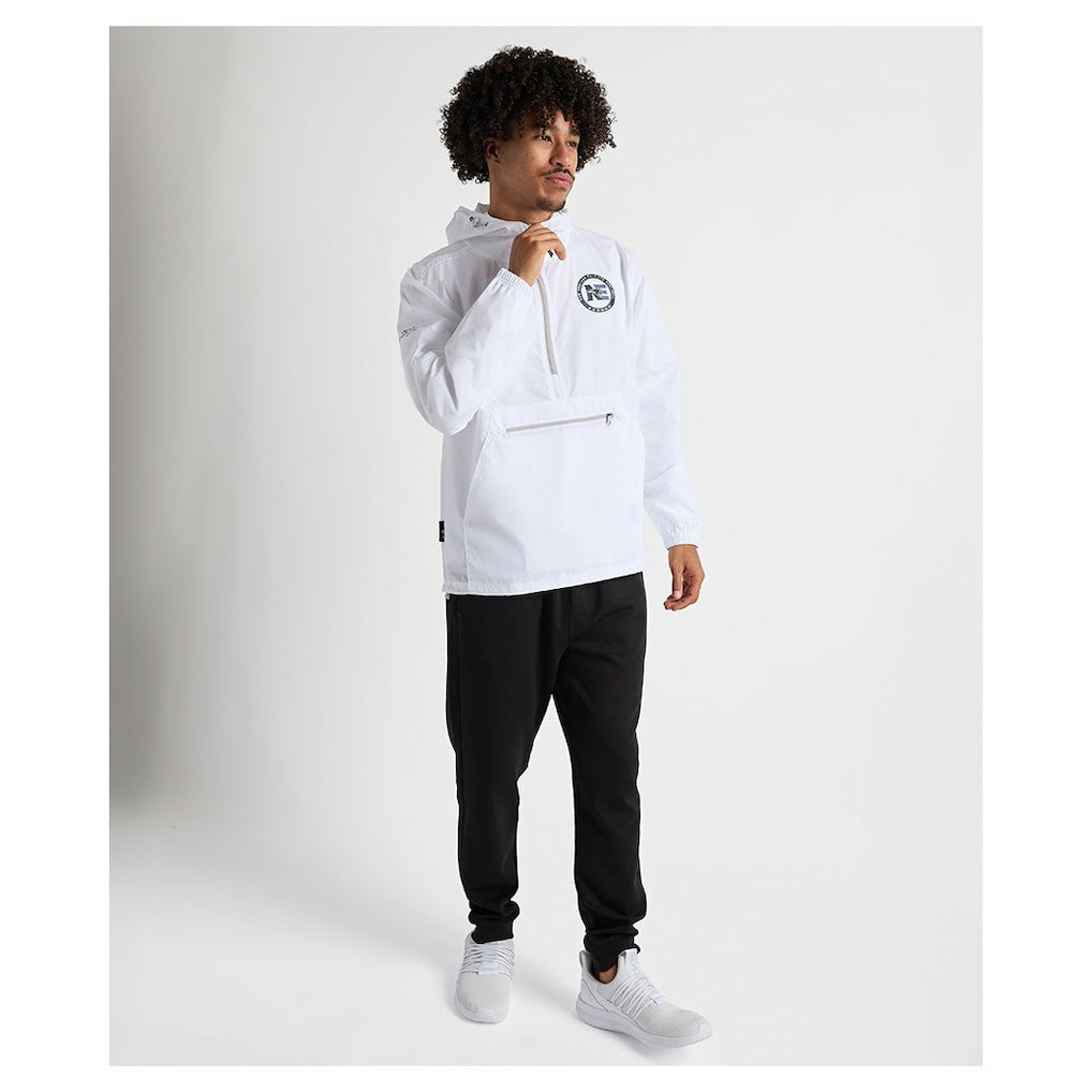 Charles River x New England Patriots Pack-N-Go Half-Zip Hoodie White - NFL
