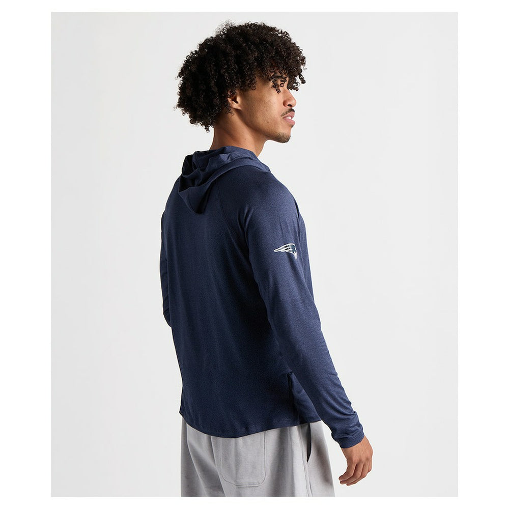 Charles River x New England Patriots Cayak Hooded Long Sleeve T-Shirt Navy - NFL