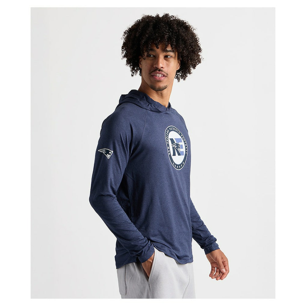 Charles River x New England Patriots Cayak Hooded Long Sleeve T-Shirt Navy - NFL