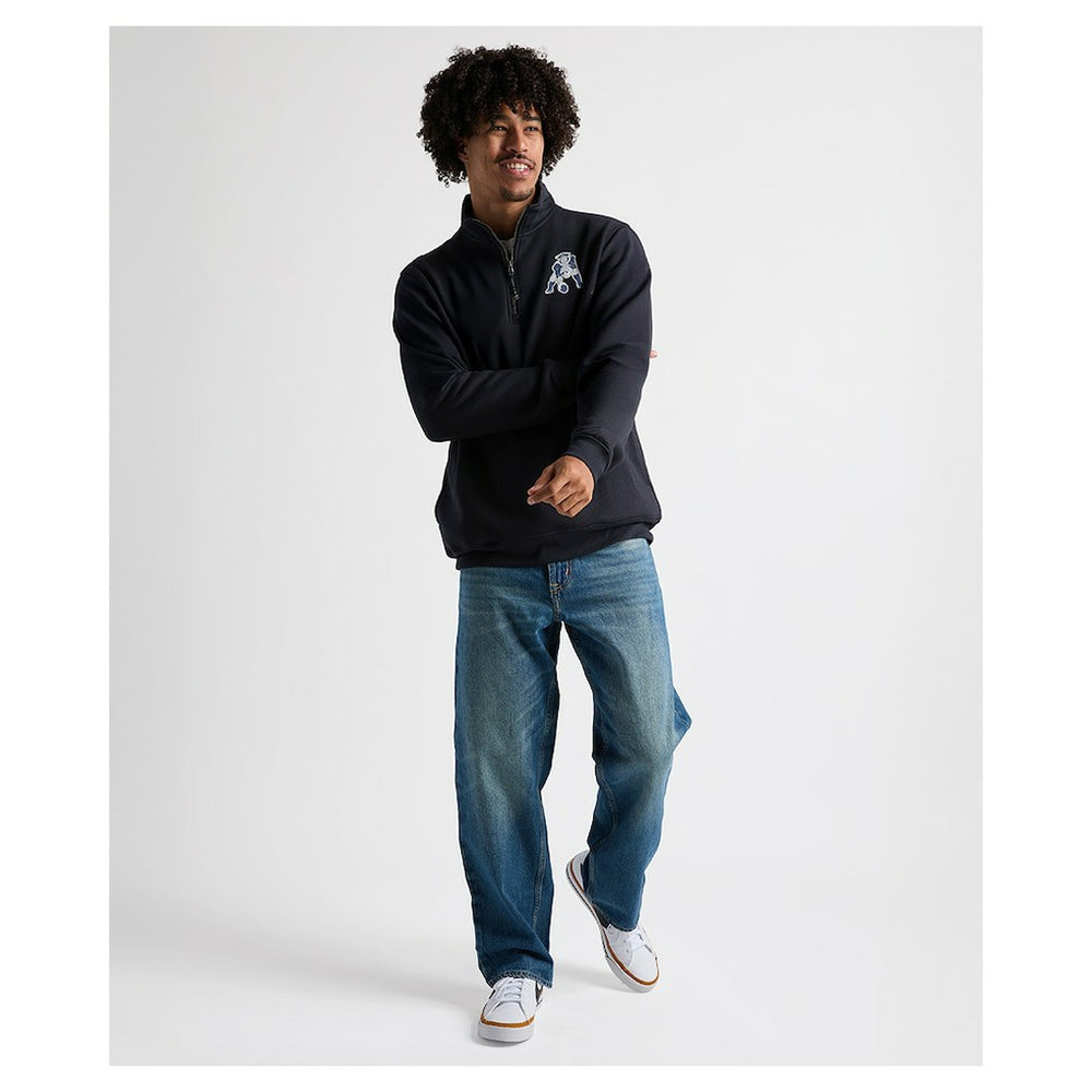 Charles River x New England Patriots Crosswind Quarter-Zip Pullover Navy - NFL
