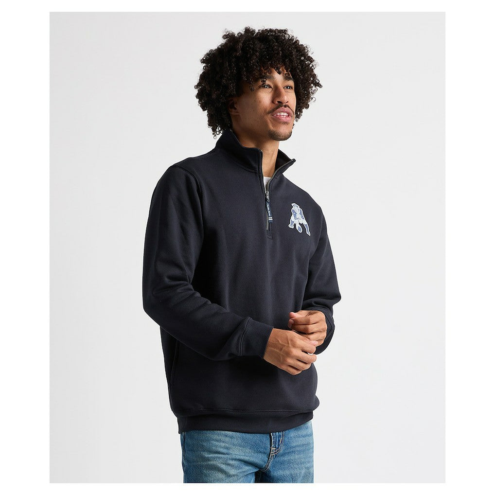 Charles River x New England Patriots Crosswind Quarter-Zip Pullover Navy - NFL