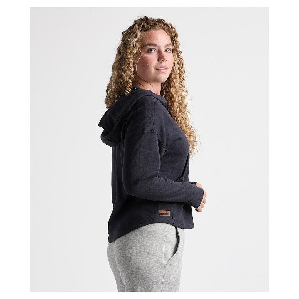 Charles River x New England Patriots Women's Willow Fleece Quarter-Zip Hoodie Navy - NFL