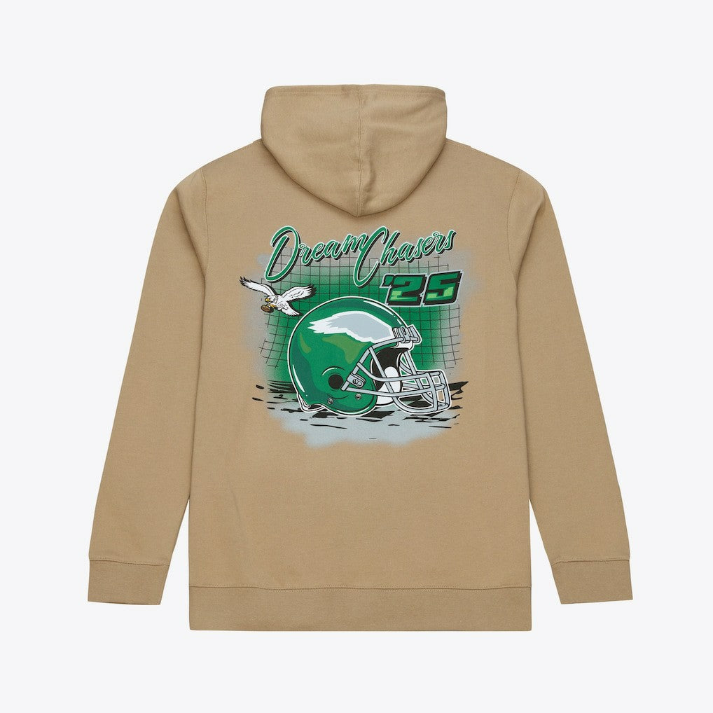 Philadelphia Eagles Dream Chasers Champions Hoodie Sand - Mitchell & Ness