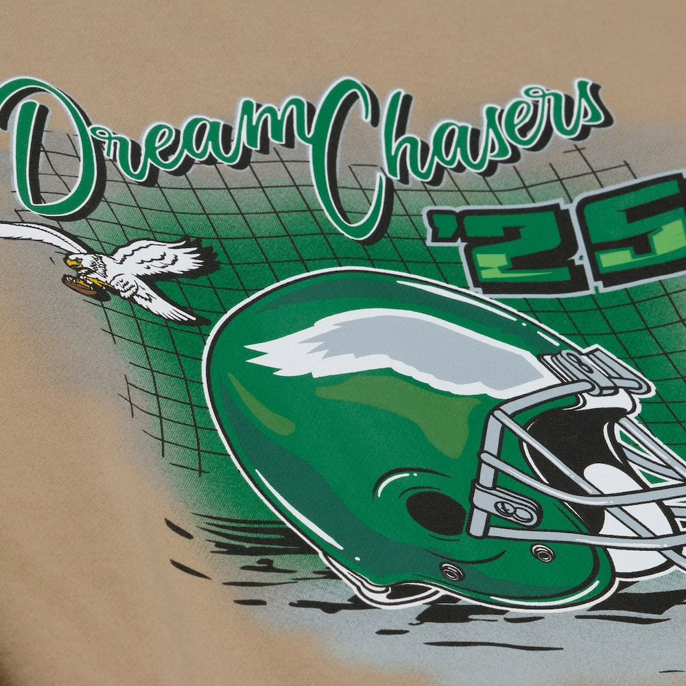 Philadelphia Eagles Dream Chasers Champions Hoodie Sand - Mitchell & Ness