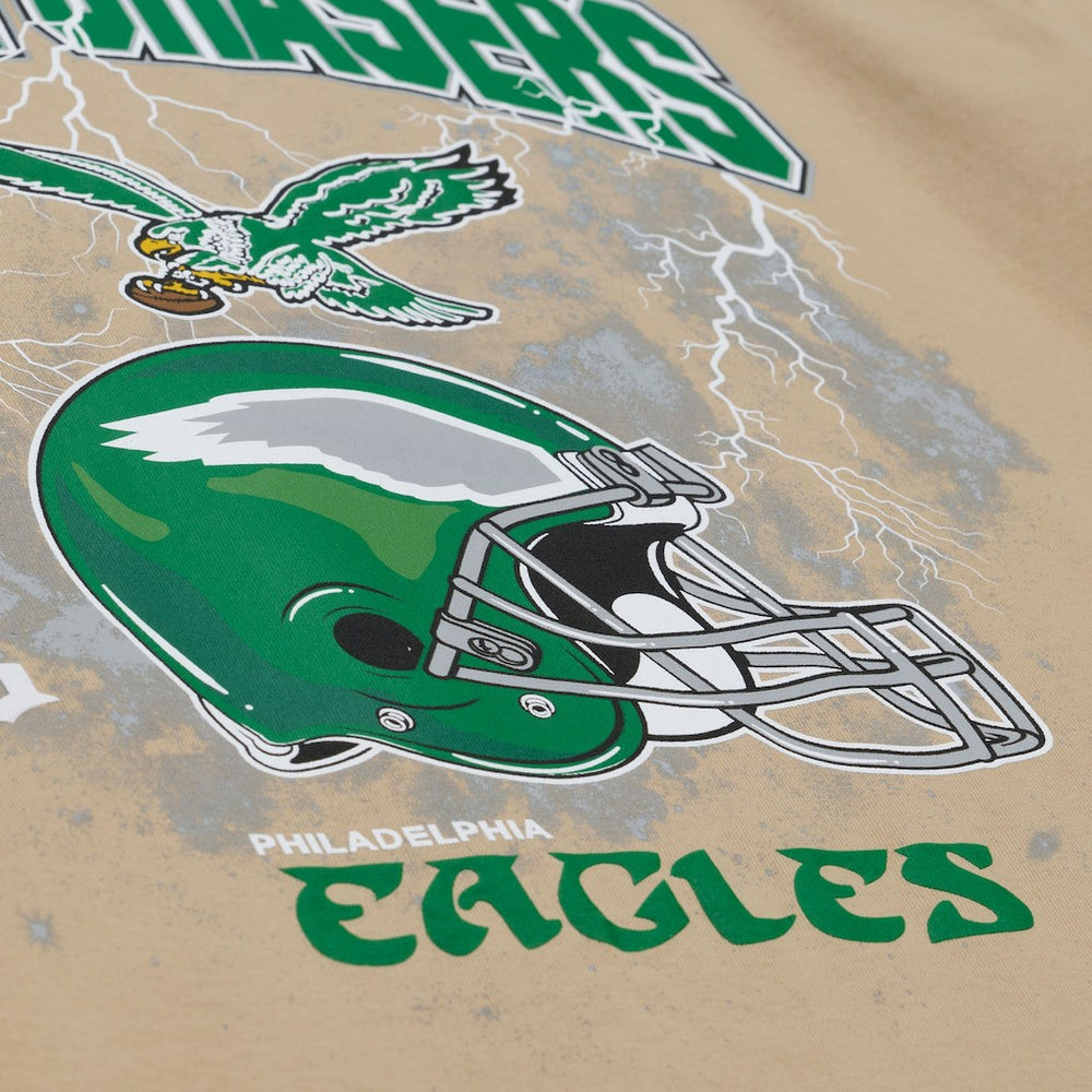 Philadelphia Eagles Dream Chasers Rings T-Shirt Khaki - Mitchell & Ness