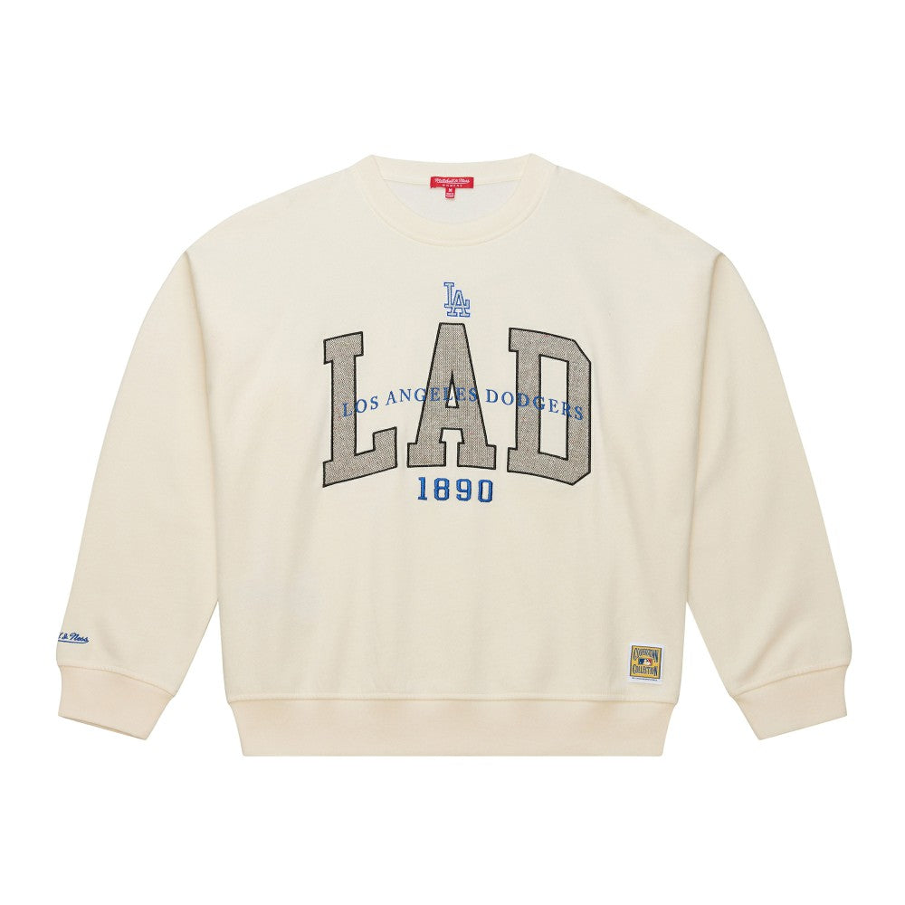 Los Angeles Dodgers Mitchell & Ness Women's Premium Crewneck Sweatshirt On Sale