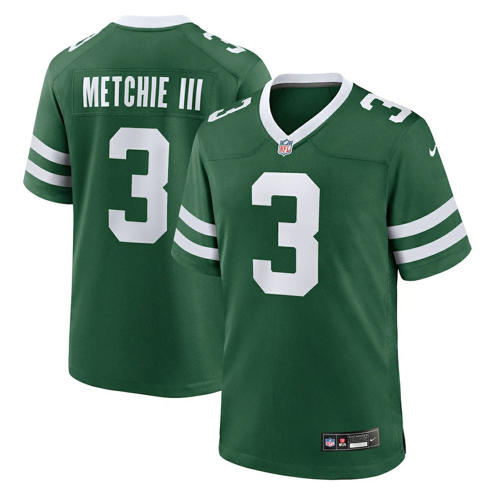John Metchie III New York Jets Team Game Jersey Legacy Green - Nike