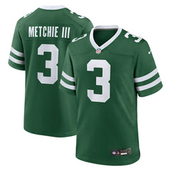John Metchie III New York Jets Team Game Jersey Legacy Green - Nike