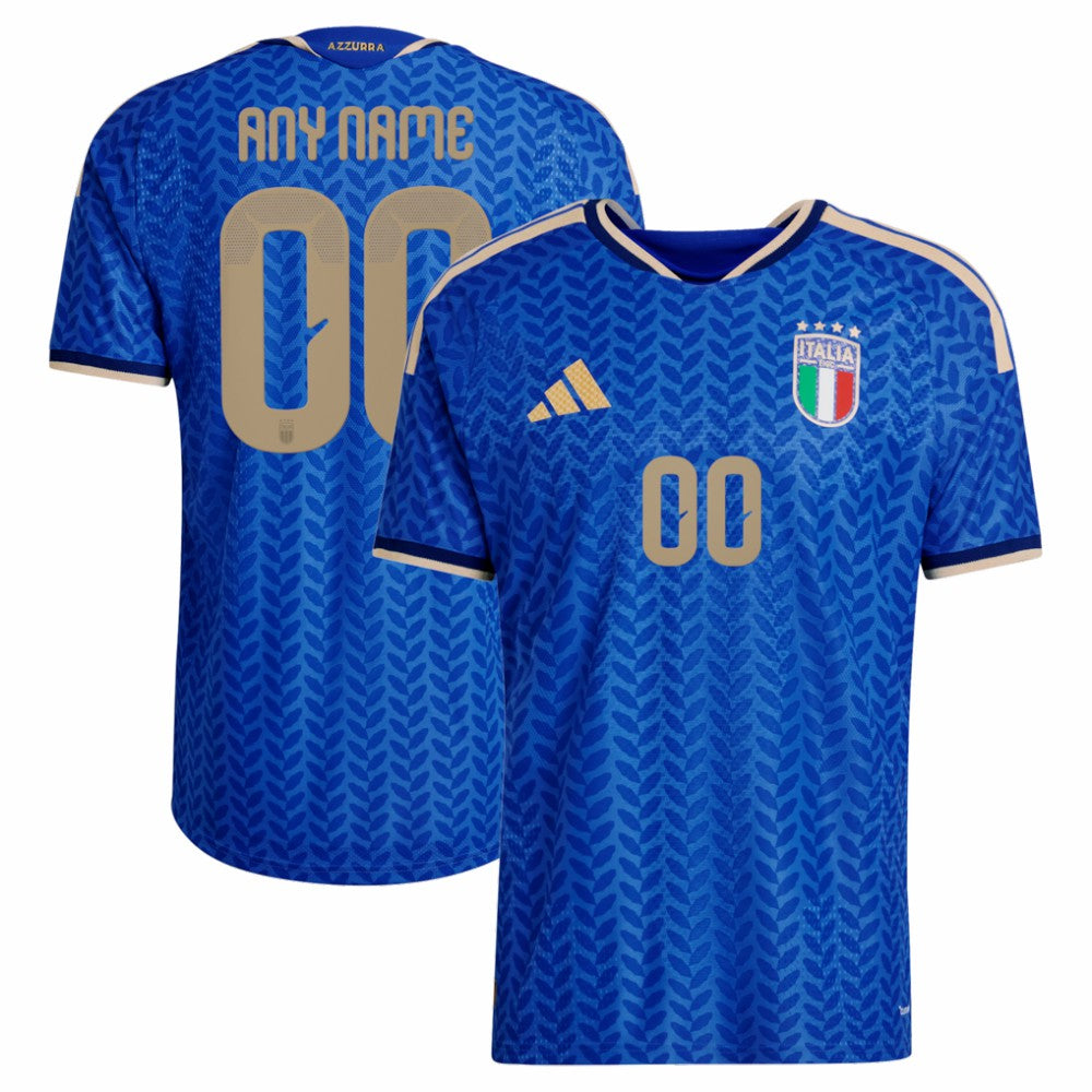Adidas Italy National Team FIFA x World Cup 2026 Home On Field Custom Jerseys - Blue
