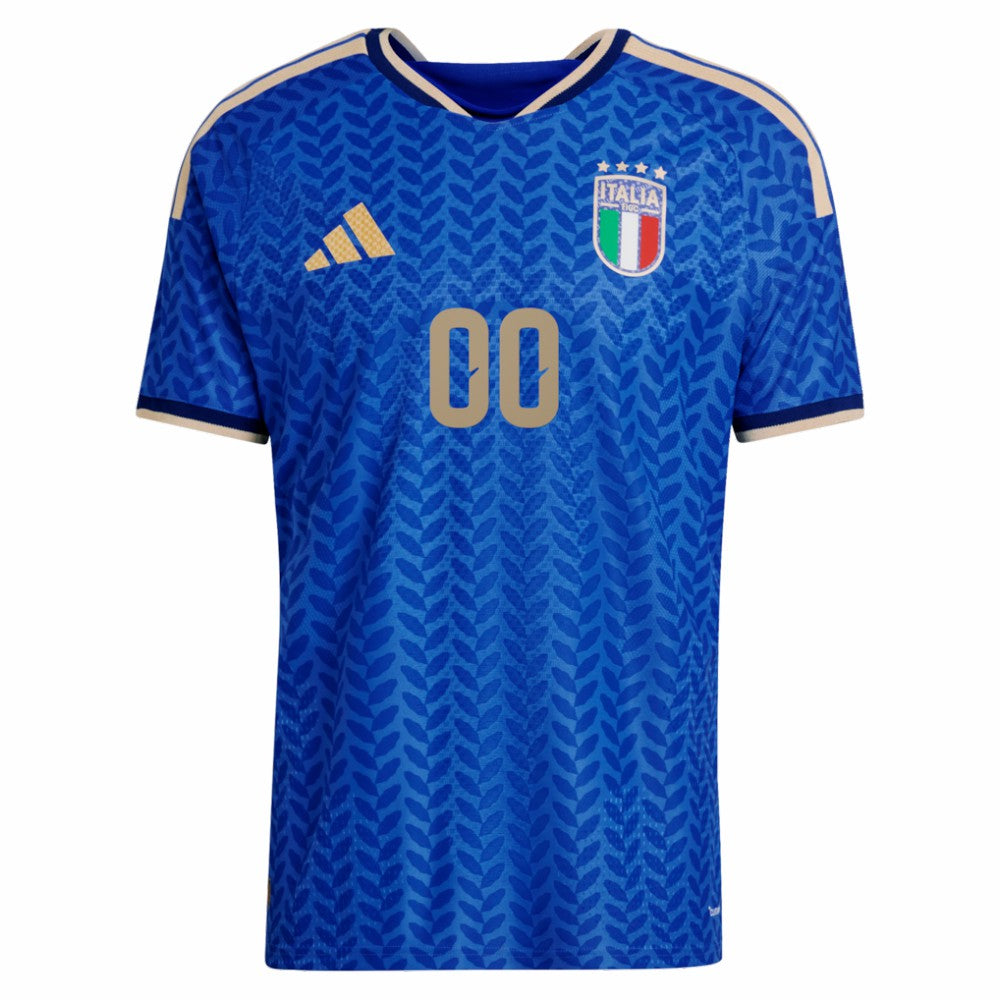 Adidas Italy National Team FIFA x World Cup 2026 Home On Field Custom Jerseys - Blue