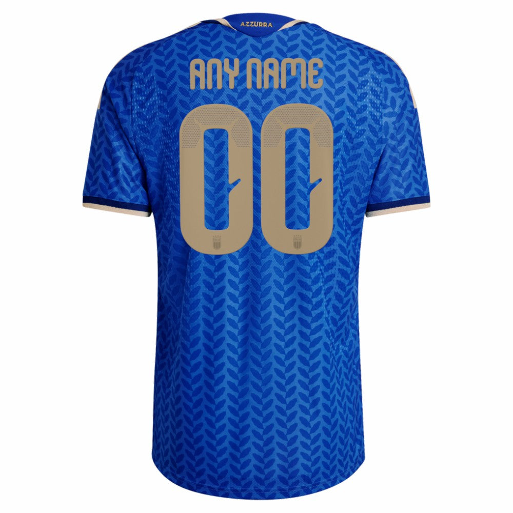 Adidas Italy National Team FIFA x World Cup 2026 Home On Field Custom Jerseys - Blue