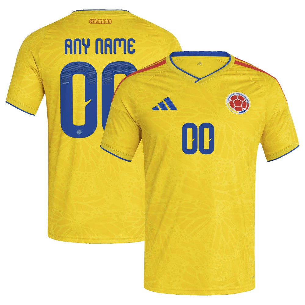 Adidas Colombia National Team FIFA x World Cup 2026 Home Replica Custom Jerseys - Yellow