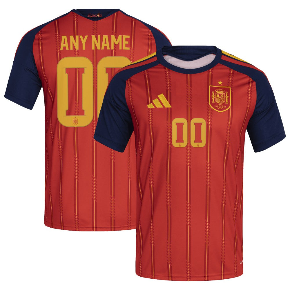 Adidas Spain National Team FIFA x World Cup 2026 Home Replica Custom Jerseys - Red