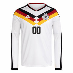 Adidas Germany National Team FIFA x World Cup 2026 Home Replica Long Sleeve Custom Jerseys - White