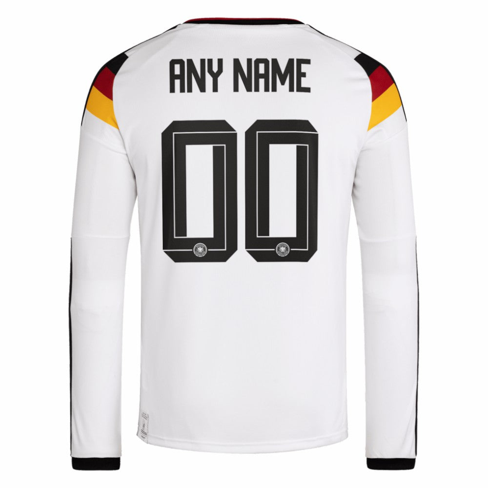 Adidas Germany National Team FIFA x World Cup 2026 Home Replica Long Sleeve Custom Jerseys - White