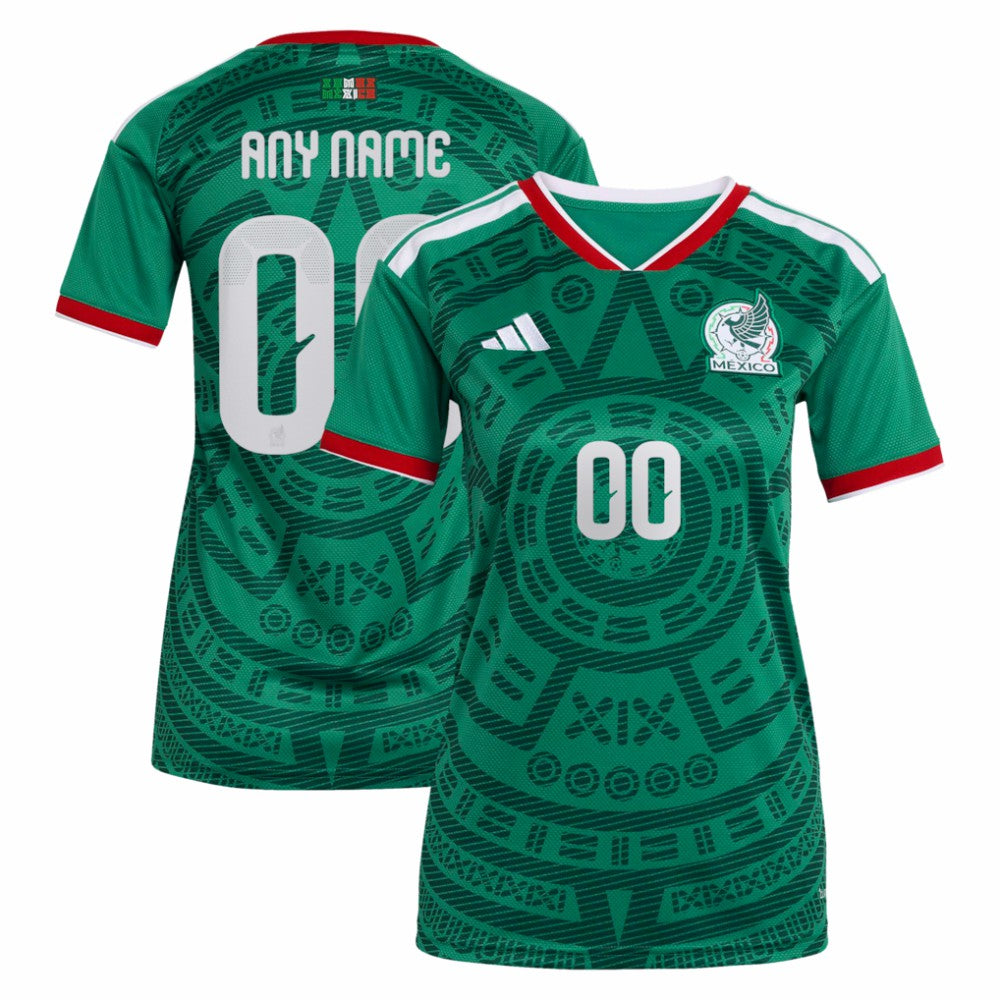 Adidas Mexico National Team Women's 2026 Home Replica Custom Jerseys - Green