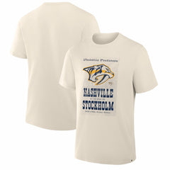 Nashville Predators - 2025 NHL Global Series Hometown To Stockholm Legacy T-Shirt Cream