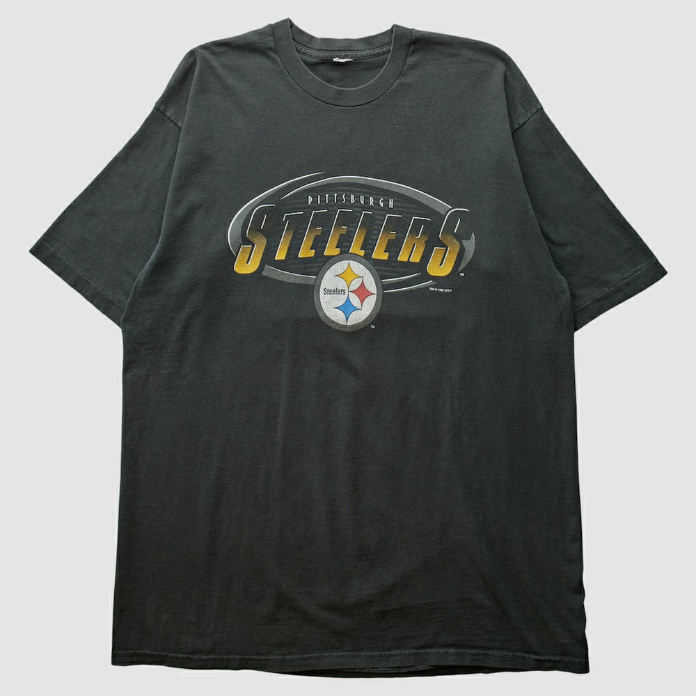 Pittsburgh Steelers 90s T-shirt Black Vintage - Fanatics