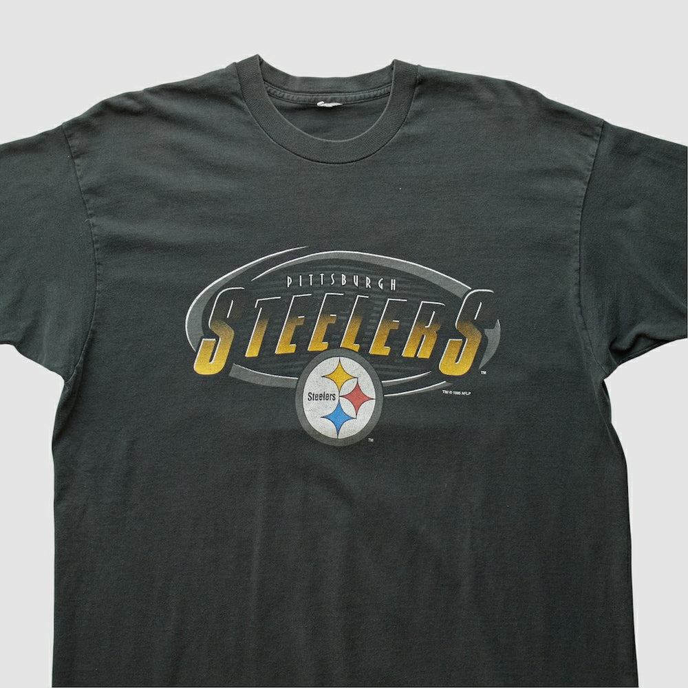 Pittsburgh Steelers 90s T-shirt Black Vintage - Fanatics
