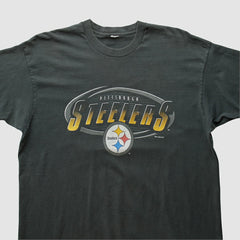 Pittsburgh Steelers 90s T-shirt Black Vintage - Fanatics