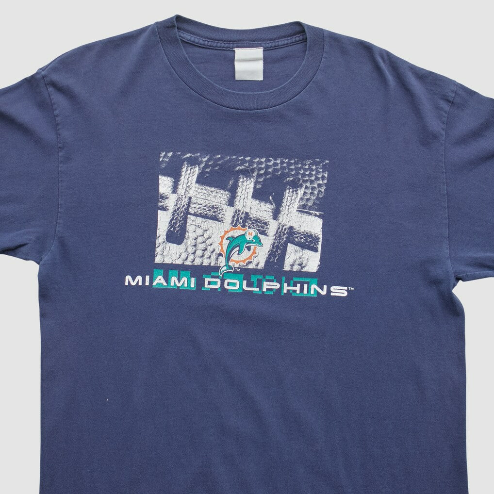 Miami Dolphins 2000s Long Sleeve T-shirt Navy Vintage - Fanatics