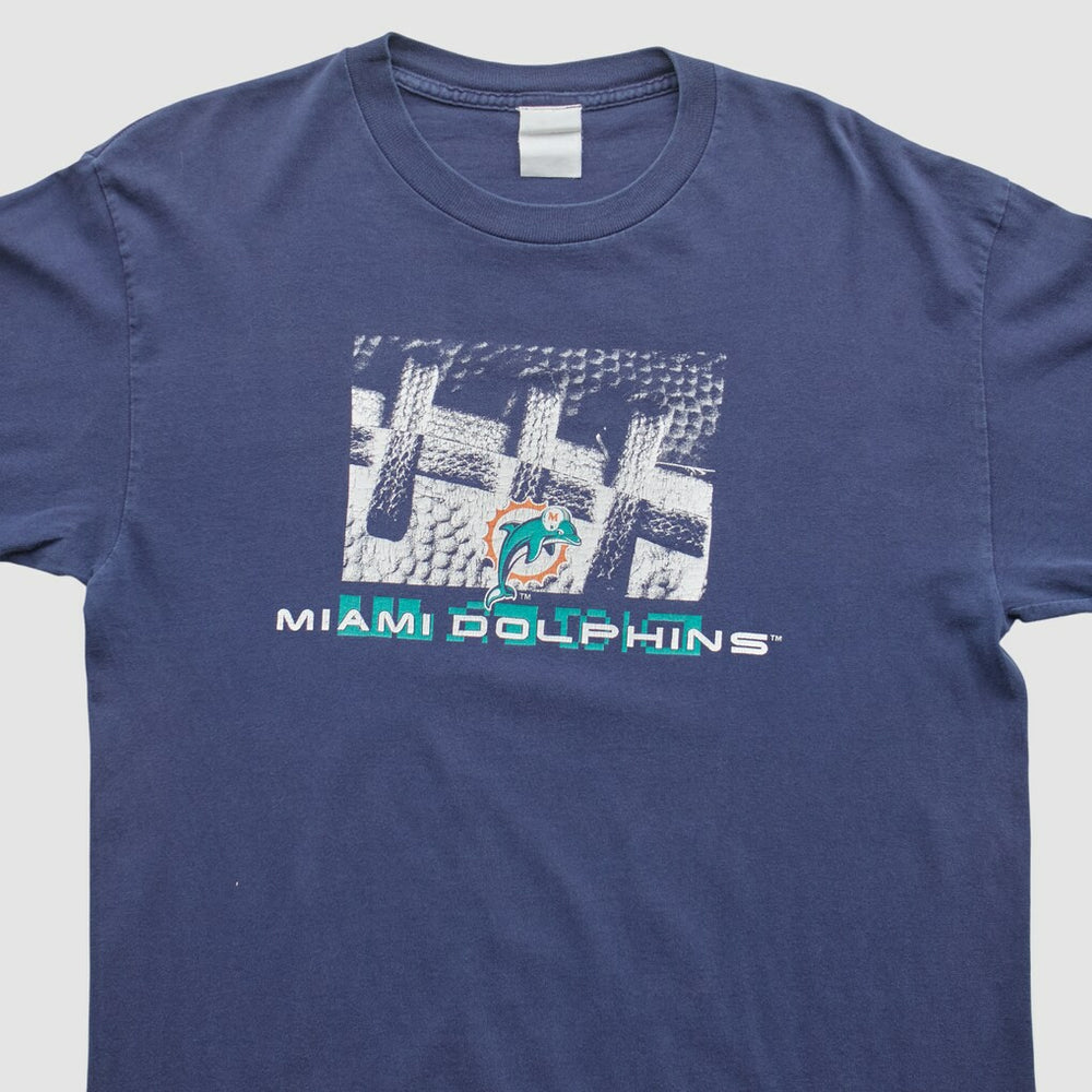 Miami Dolphins 2000s Long Sleeve T-shirt Navy Vintage - Fanatics
