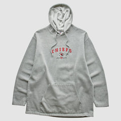 Kansas City Chiefs NFL 2000s Hooded Pullover Sweatshirt Heather Gray Vintage - Fanatics