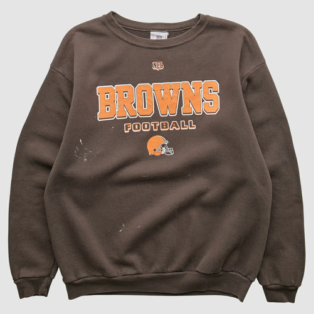 Cleveland Browns NFL 2000s Pullover Sweatshirt Brown Vintage - Fanatics
