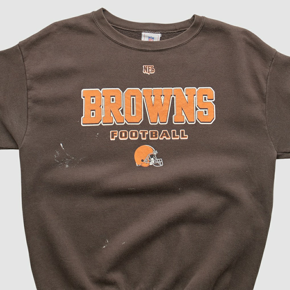 Cleveland Browns NFL 2000s Pullover Sweatshirt Brown Vintage - Fanatics