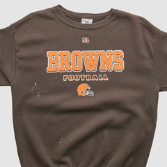 Cleveland Browns NFL 2000s Pullover Sweatshirt Brown Vintage - Fanatics