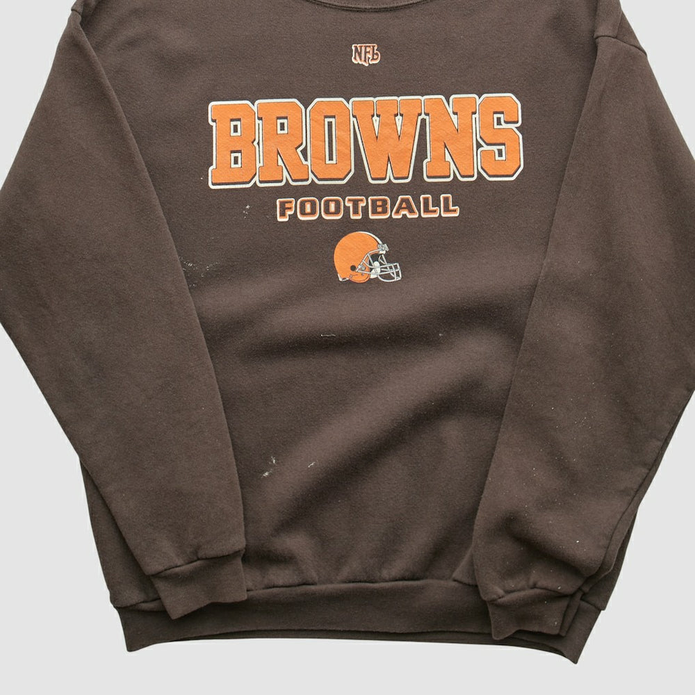 Cleveland Browns NFL 2000s Pullover Sweatshirt Brown Vintage - Fanatics